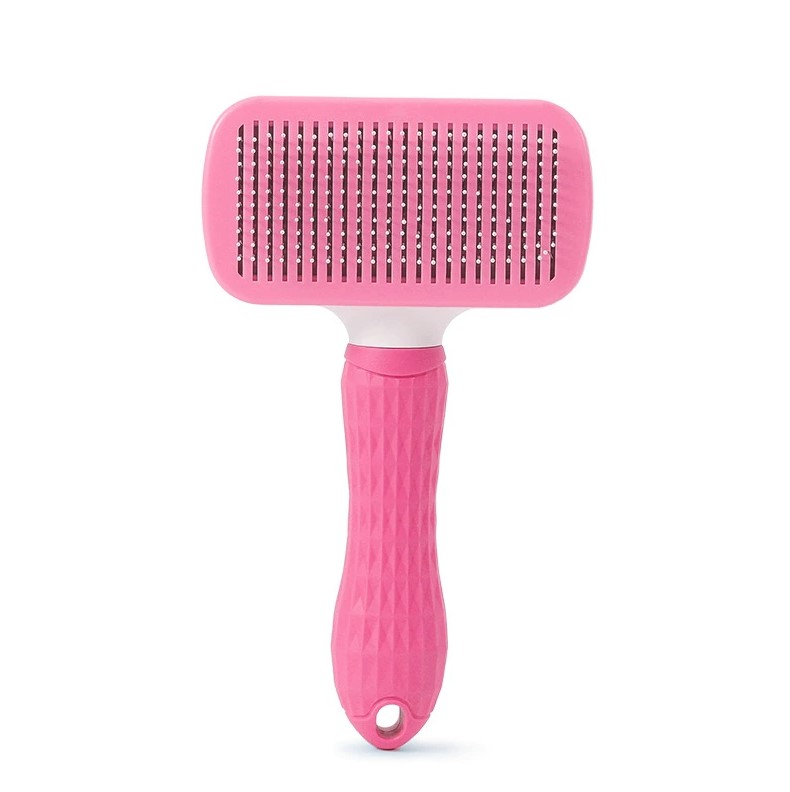 Diversely Customized Pet Comb, Silicone Handle + One - button Hair Removal, an Excellent Choice for Pet Hair Care